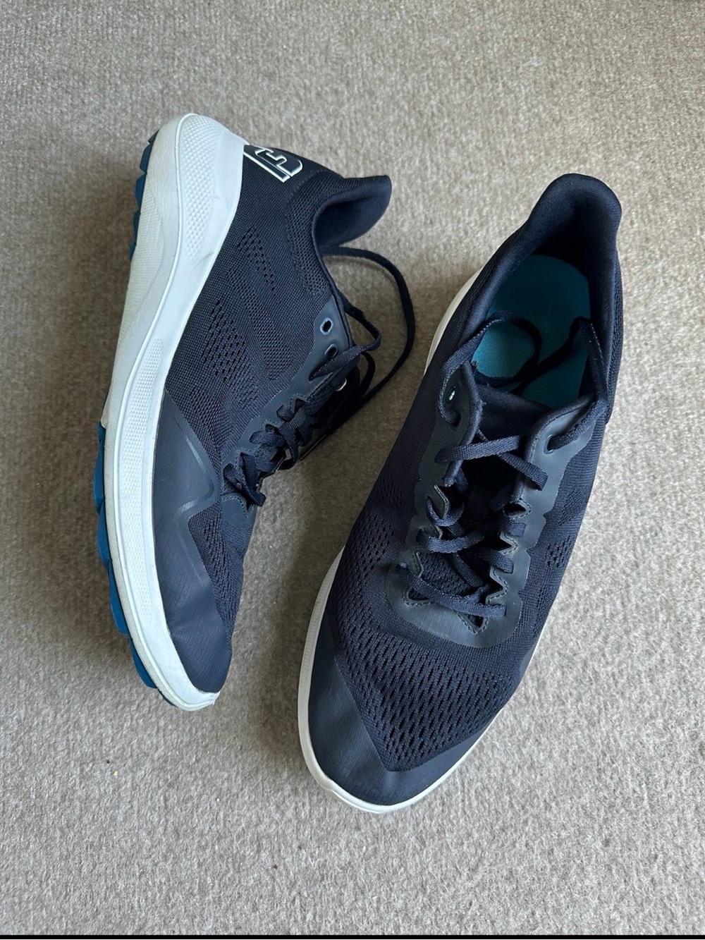 FootJoy  FJ Flex Men’s Spikeless Navy Sneakers Shoes ~9.5